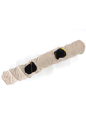 Dilekita Foldable Tall Velvet Cat Tunnel (Silver)