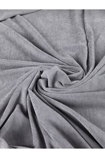 POYRAZ Matte Chenille Gray Double Sided Sofa Bed Cover Shawl