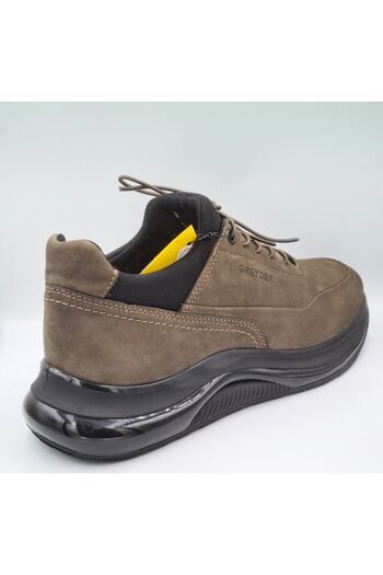 Greyder 16492 Duman Renk Nubuk Deri Slip-On Bağcıklı Erkek Günlük Casual Ayakkabı