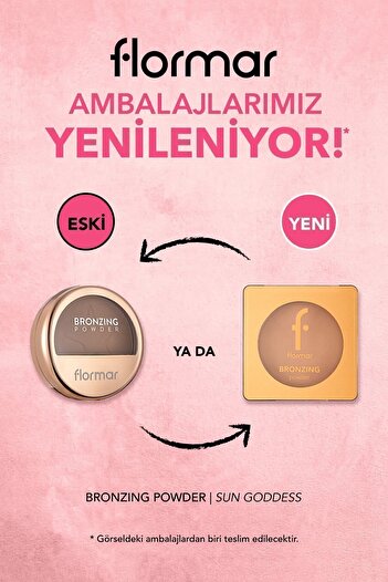 Flormar Intense Pigmented Sparkling Bronzer - Bronzing Powder - 009 Sun Goddess -8682536053495