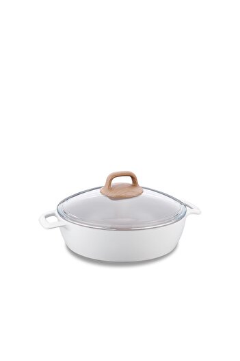 KORKMAZ Gusto Ceramic Short Pot 24x6.5 cm A2981