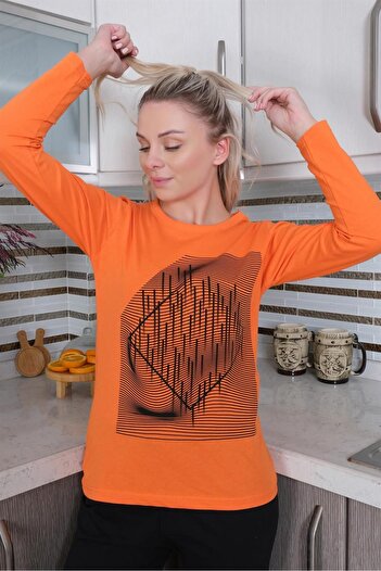 Akbeniz Kadın Uzun Kol Penye Pijama Takım 4177