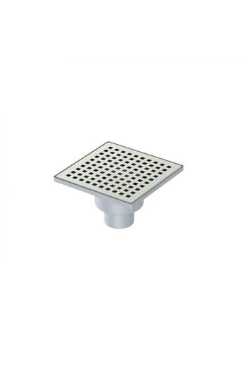 Maxiflow GÜÇLÜ 10*10 Ø50 Alttan Yer Süzgeci (sifon) Paslanmaz