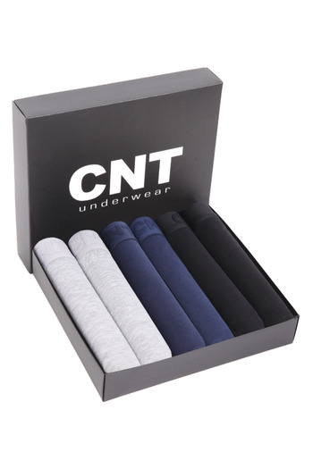 CNT Men's 6 Pieces Cotton Lycra Premium Quality Boxers in Special Box