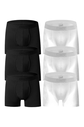 CNT Men's 6 Pieces Cotton Lycra Premium Quality Boxers in Special Box