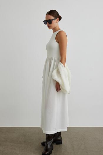 Suud Collection Ekru Holy Maxi Elbise