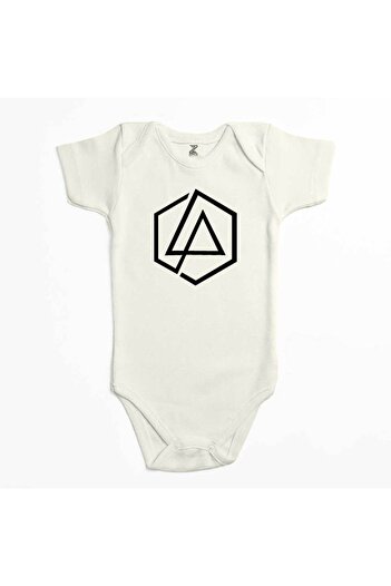 CrowsGate Linkin Park Symbol Ecru Color Baby Body Suit