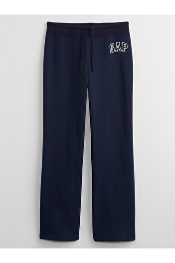 GAP Kadın Lacivert Gap Logo Bootcut Fleece Eşofman Altı