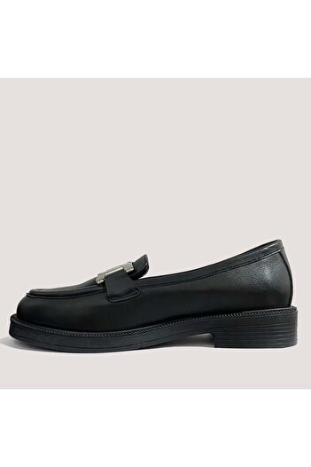 Bulldozer 250776   Women's Leather Buckle Casual Shoes - Black - 38