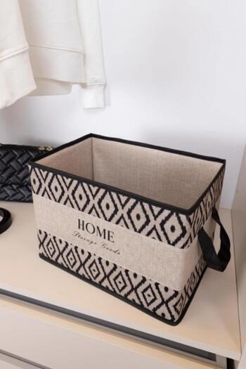 MasterCar Bohe Organizer with Handles Basket Shelf Organizer Closet Organizer 22X34X24