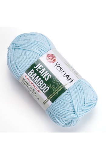 Yarnart Κλωστή τζιν Bamboo Fibra - Baby Blue Yarn Art Πλεκτό στο χέρι - 119