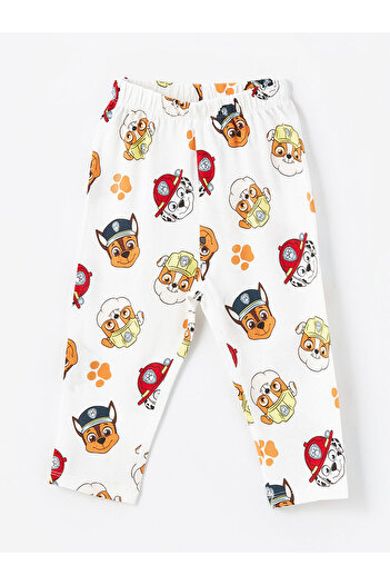 LC Waikiki Lw - Polo Yaka Uzun Kollu Paw Patrol Baskılı Erkek Bebek Pijama Takımı