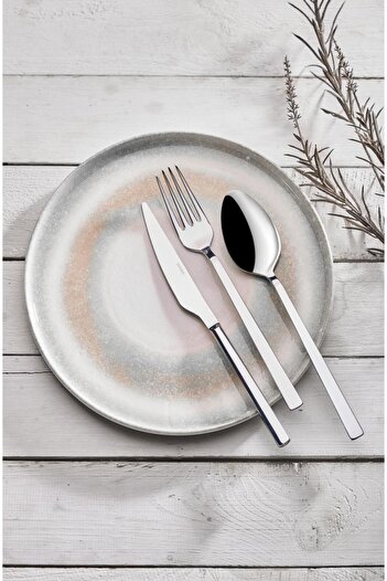 on-on Marine 12 Piece Fork Spoon Knife Set Stainless Steel for Daily Use