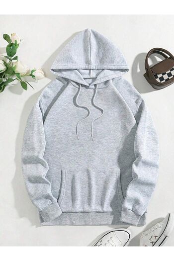 Mythologie Φούτερ Lucky Star με κουκούλα σε γκρι Oversize