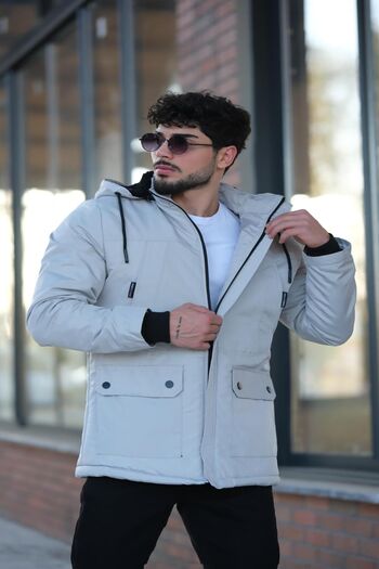 Stilkombin Pldp 2960 - Waterproof Furry Bag Pocket Coat