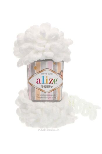 Alize 55 قطعة من خيوط الحياكة اليدوية البيضاء - النعال - بطانية خيط وشاح كارديجان ممسحة
