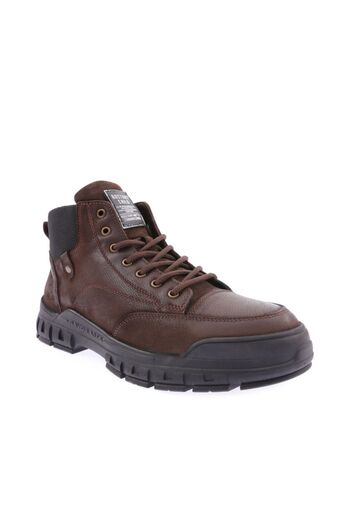 DGN Ανδρικά μποτάκια casual καφέ από γνήσιο δέρμα Venice 25391028