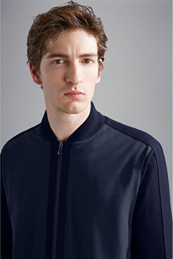 PAUL&SHARK VISCOSE SWEATER WITH ZIPPER