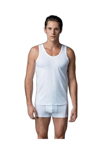 Eros Men's Compact White 2-Piece Athlete Set