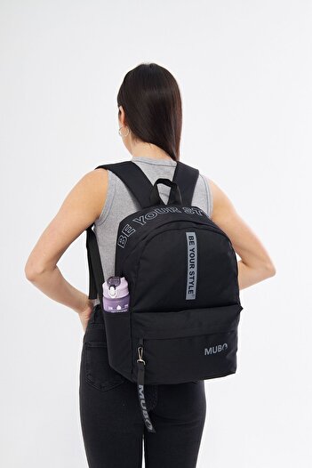 MUBO 2024 Extra Durable Backpack And Schoolbag Be Your Black Smoked 1901.