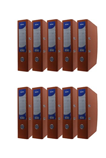Noki Large Plastic Folder (56411-040) Orange Pack of 10