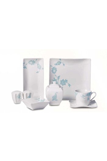 KORKMAZ A8587 Link Collection Square Breakfast Set 30 Pieces