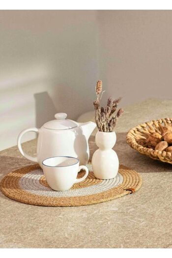 HomeTurko Supla 33X33 - Natural Jute, Straw and American Service
