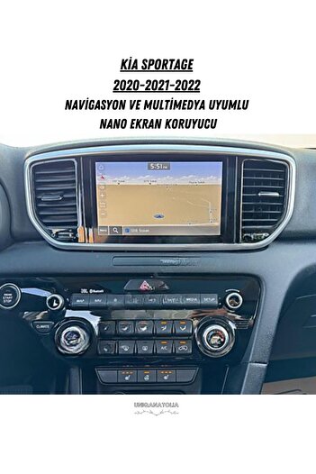 UniqAnatolia Kia Sportage 2020 2021 2022 Compatible 8-Inch Navigation and Multimedia Nano Screen Protector