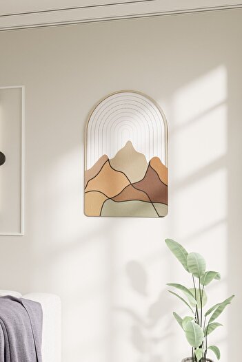 acargrafik Dekoratif Dağ Tasarımlı Modern Ahşap Tablo