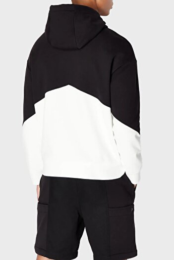 Armani Exchange Ανδρικό φούτερ με κουκούλα Color Block 100% βαμβάκι κανονική εφαρμογή 6RZMLB ZJ4XZ 22CG