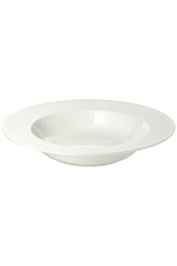 IKEA Ofantlıgt 24 Cm Deep Plate White Feldspar Porcelain Deep Deep Plate Dinner Plate