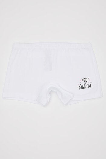 DeFacto Printed 2-Piece Long Fit Boxers for Girls - C7967a824hs