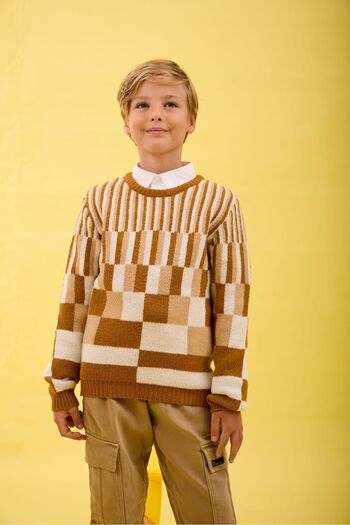 Nisrakids Boy's Colorful Patterned Sweater