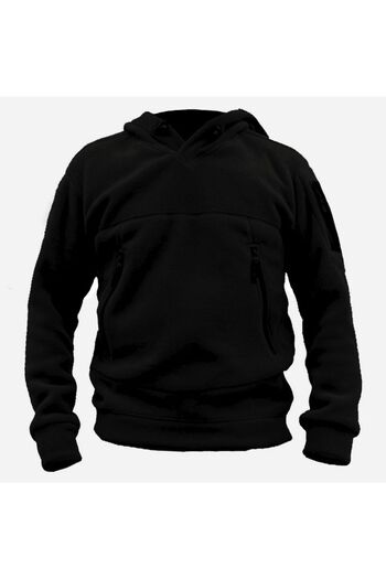 GENIUS STORE Men's Polar Outdoor Hooded Kombat Tactical Fleece
