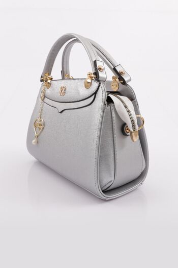 DGN Geantă de mână și umăr pentru femei Silver Taycan - 4348563