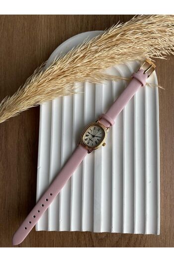 QUARTZ Rubsey Vintage Women Wristwatch Retro Leather Band 1 Piece