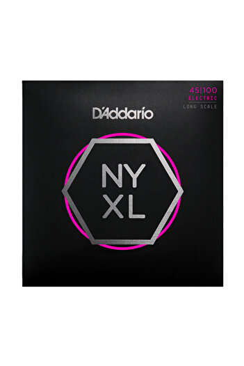 Daddario Nyxl45100 Bass Guitar String Set, Nyxl Series, Long Scale, 4 Strings Nyxl45100, Set Long Scale, Reg