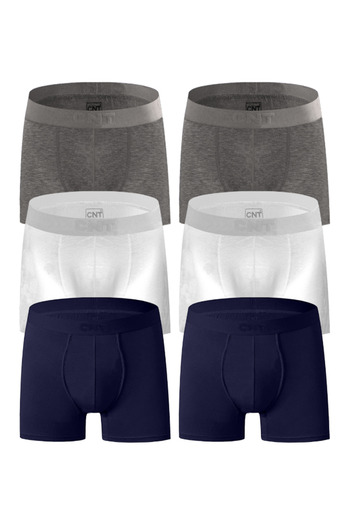 CNT Men's 6 Pieces Cotton Lycra Premium Quality Boxers in Special Box