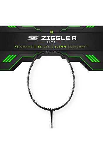 Apacs Z-Ziggler Lite Unstrung Graphite Badminton Racket | 33LBS | 76g | 6.2mm Slim Shaft