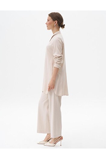 Kayra Stone Colored Hidden Basic Tunic