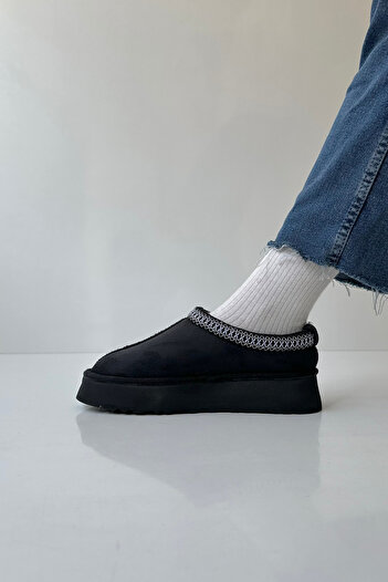 Mupa Shoes Sabo İçi Kürklü SİYAH