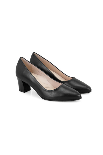 Desa Devyn Black Women's Heeled Leather Classic Shoes