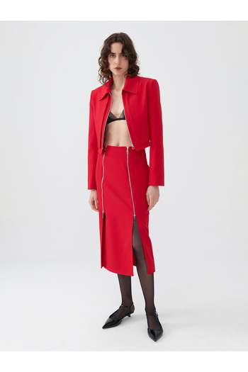 Nocturne Pencil Skirt - Zipper Design