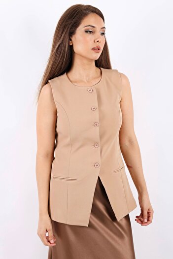 Ritnice Women's Finery Beige Vest