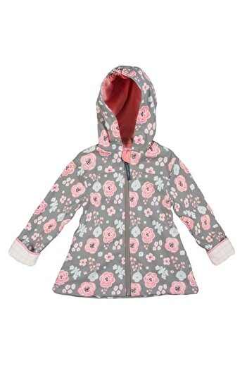 Stephen Joseph Pink Raincoat with Flower Pattern