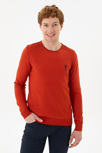 U.S. Polo Assn. Men's Brick Basic Sweater 50269003 -Vr031