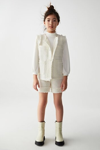 nk kids 35334-İnci̇ Bluz 8/14 Ecru