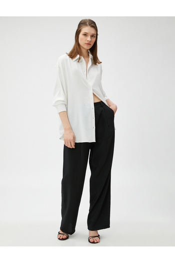 Koton Palazzo Trousers Pleated Pocket