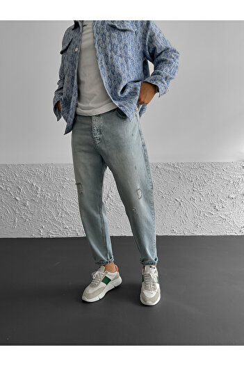 BYBASICMAN Light Blue Ripped Boyfriend Ke-562/09/081/165/469
