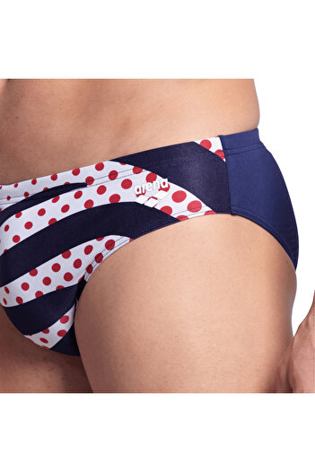 ARENA Multi Stripes Swim Briefs Erkek Mavi Yüzücü Mayosu 007237710